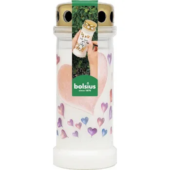 Svíčka Hřbitovní Svíčka náplň s kovovým víčkem Bolsius Č. 6L Balónky 70h 1 kus