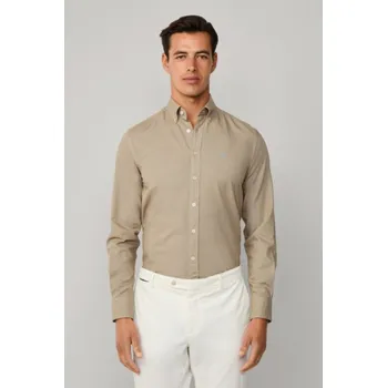 Pánská košile KOŠILE HACKETT LONDON ESS GMT DYED OXFORD LAUREL GREEN