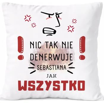 Obraz Polštář pro Fabiana jako Dárek s potiskem bílý PoliDraw