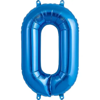 Balónek Fóliový balónek ČÍSLICE 0 Modrý 100 cm