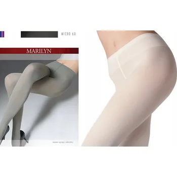 Podprsenka Punčocháče hladké Marilyn MICRO 60den bílá Creme velikost 4