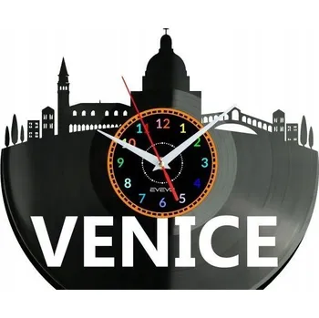 Hodiny Venice Nástěnné Hodiny Vinylová Deska Moderní Dekorativní Dárek