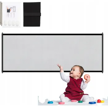 Obraz Ochranná síť pro děti nebo psy na balkon, schody, zábradlí - ČERNÁ