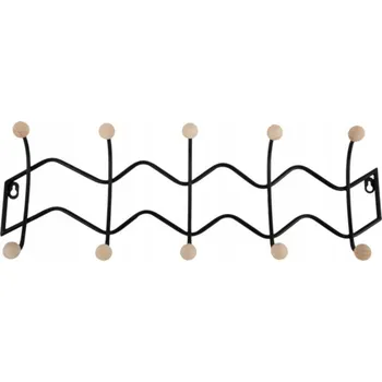 Věšák Šatní ramínko kovový PT černý