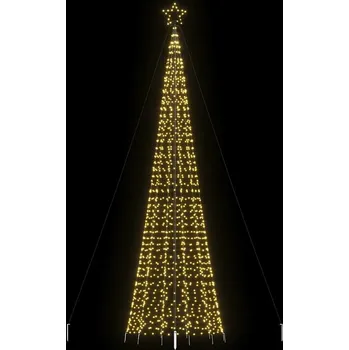 Vánoční dekorace vidaXL LED vánoční stromek s hroty 1534 ch LED diod 500 cm [4016404] Barva: Teplá bílá