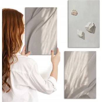 Obraz Sada obrazů do obýváku, detail struktury v boho stylu, 3x 20x30 cm