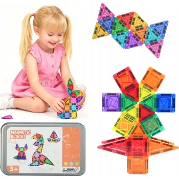 ostatní stavebnice Stavebnice 3D stavební kostky pro děti 42 dílků MAGNETICKÉ