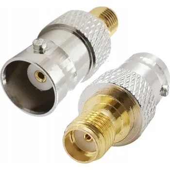 Elektrická zásuvka Adaptér BNC zásuvka / SMA zásuvka samice-samice redukce pro Baofeng