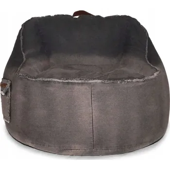 Sedací pytel Čalouněná Taburet Beanbag černá
