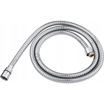 Sprchová hadice WĄŻ PRYSZNICOWY 150 CM CHROM ANTYSKRĘTNY HLADKÁ, NEKROUTÍ SE
