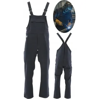 Pracovní obuv SVÁŘEČSKÉ PRACOVNÍ KALHOTY S LACLEM A ŠLEMI 100% BAVLNA PRO SVÁŘEČE, VELIKOST 58