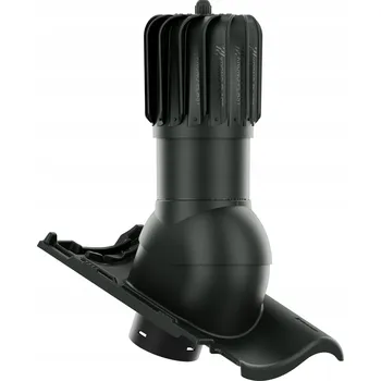 Vrták ROBEN MILANO ANTRACIT ENGOBA podlouhlý OTOČNÝ Větrací komín , Ø150