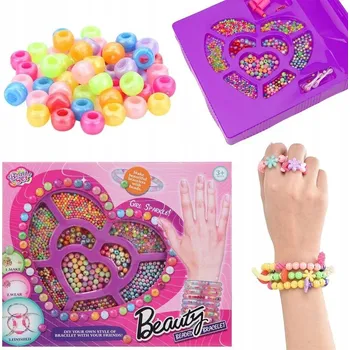 Dětské navlékací korálky SADA KORÁLKŮ K NAŽEHLOVÁNÍ 1 KS