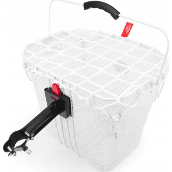 Košík na láhev Přední košík na kolo JET Kosz rowerowy przedni EASY CLICK z siatką bílý