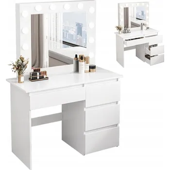 Toaletní stolek Toaletní Stolek Muvu bílý 90 x 140 x 40 cm