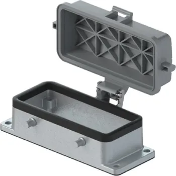 Rozvaděč Wieland 70.325.1628.0 Dolní konektorový kryt otevřený, s víčkem