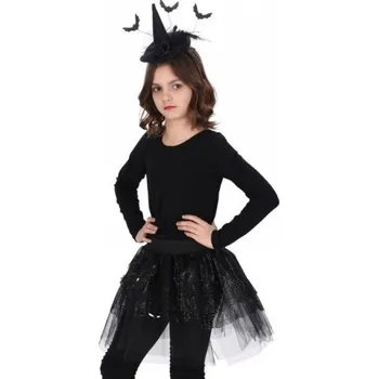 Karnevalový kostým CHAKS Set čarodějnická sukně a čelenka
