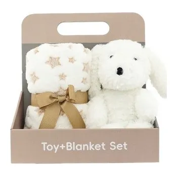 Kosmetická sada Dárkový set s dětskou dekou s plyšovým pejskem