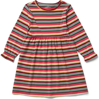 Dívčí šaty 710587 - Tchibo - Dětské žerzejové šaty - pro dívky - vel. 122/128 - barva: vícebarevná/s proužky