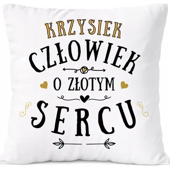 Polštář Polštář Aniela jako Dárek s potiskem bílý PoliDraw