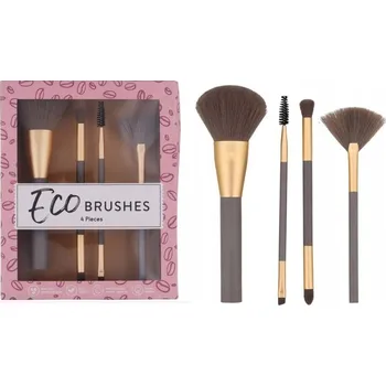 Kosmetický štětec Sada eco Sada štětců na make-up s přírodními štětinami