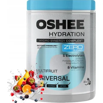 Iontový nápoj Isotonic prášek OSHEE Hydration Powder ZERO Multifruit 330 g příchuť více druhů ovoce 330 g 1 ks