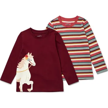 Chlapecká mikina 710473 - Tchibo - Dětská trika s dlouhým rukávem - pro dívky - vel. 98/104 - barva: modrá