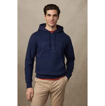 Pánská mikina MIKINA HACKETT LONDON HERITAGE ESS AW HOODY INK BLUE