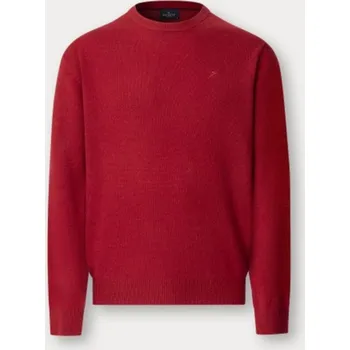 Pánský svetr SVETR HACKETT LONDON LAMBSWOOL CREW CHILLI RED