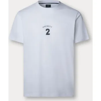 Pánské tričko TRIČKO HACKETT LONDON HERITAGE NBR TEE OPTIC WHITE