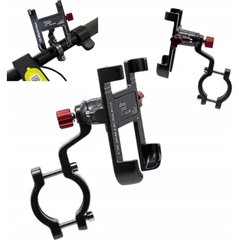 Kovový držák na telefon 360° na kolo, koloběžku, motorku, nastavitelný 55-95 mm