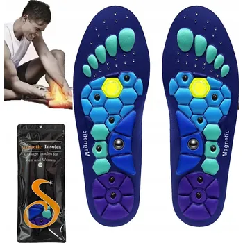 Pracovní oblečení Magnetické vložky do bot akupresurní pro pracovní obuv tlumící nárazy M