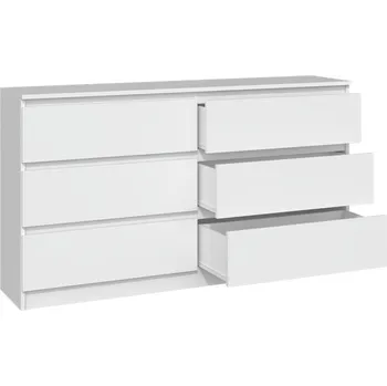 Komoda Komoda TopEshop Malwa M6 138 x 40 x 75 cm bílá