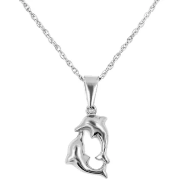 Přívěsek BRUNOshop.cz Přívěsek DELFÍN + řetízek stříbrná