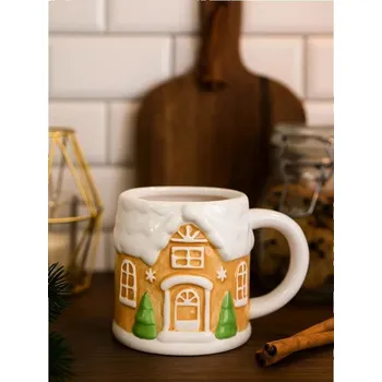 Sinsay - Vánoční hrnek s motivem perníkového domku - béžová - 438GC-08X - 438GC-08X-ONE