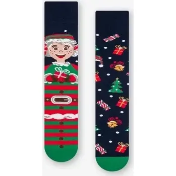 Pánské nestejné ponožky Elf - 43-46 / tmavě modrá