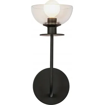 Nástěnné svítidlo Jídelní nástěnné svítidlo Sylvia ALM-SYLVIA-1WB-BK-CL skleněné černé