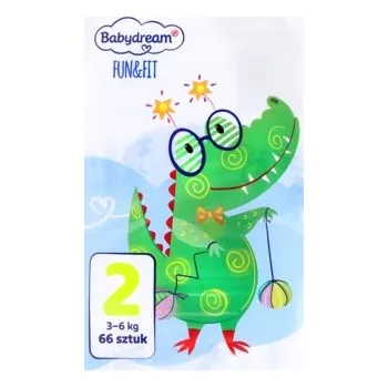 jednorázová plena BABYDREAM FUN&FIT Mini2, 3-6 kg 66 ks