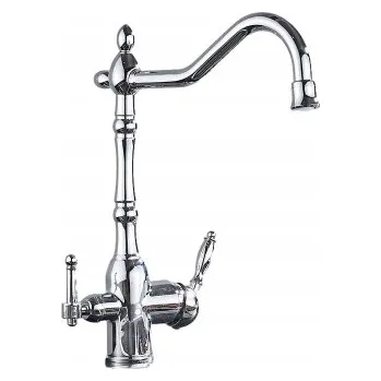 Vodovodní baterie Kuchyňská baterie stojánková Arizone Ari stříbrná