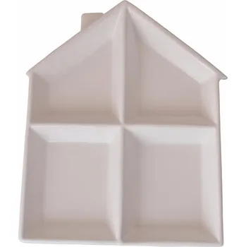 Talíř OZDOBY MODROBÍLÝ PORCELÁNOVÝ NÁDOBÍ JÍDELNÍ TALÍŘ DISPLEJ KERAMICKÝ PODnos