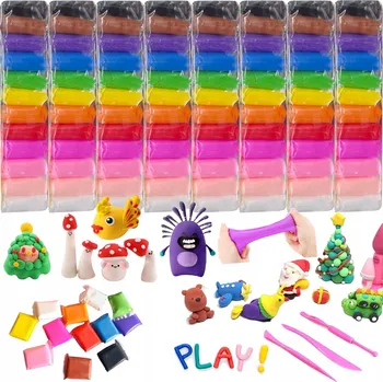 Modelovací hmota 96 ks MAGICKÁ PLASTELÍNA SENSO, POLYMEROVÁ HMOTA, PĚNOVÁ HRAČKA PRO DĚTI