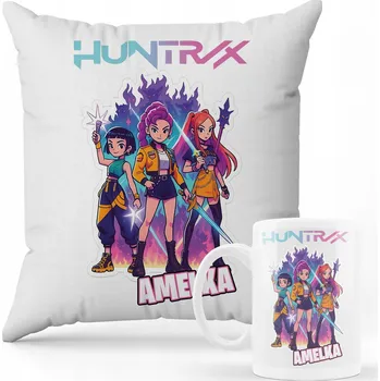 SADA POLŠTÁŘ + HRNEK Dárek Kpop Demon Hunters Huntrix LOVKYNĚ JMÉNO 3 330 ml 1 ks vícebarevná