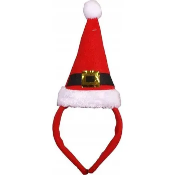 VÁNOČNÍ ČELENKA ČEPICE SANTA CLAUSE PÁSEK