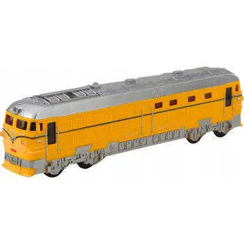 autíčko KLASICKÁ LOKOMOTIVA ZVUKY SVĚTLA efekty MODEL VLAKU 23 cm