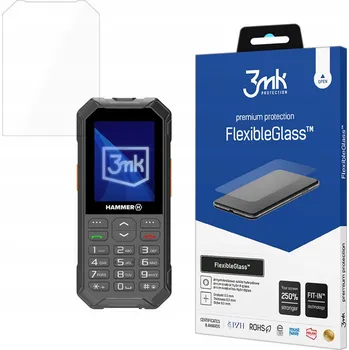 Pouzdro na mobilní telefon Hybridní Sklo pro myPhone Hammer 6 - 3mk FlexibleGlass