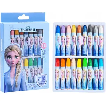 Pastelka Pastelky FROZEN pastelové 18 ks pro dívky, děti do školy, školka