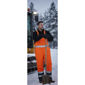 montérky CERVA GROUP Kalhoty PADSTOW WINTER lacl, různé barvy Velikost XXL oranžová/navy