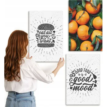 Obraz Sada obrazů do ložnice, kuchyně - šťavnaté pomeranče, 3x 40x60 cm