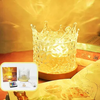 Projekční technika Projektor Hvězdné Oblohy Koruna Noční Světlo 360° ROTACE NOČNÍ DEKORACE DO LOŽNICE