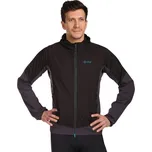 Pánská hybridní bunda KILPI RAYEN XS Černá, Tmavě šedá, Světle modrá